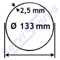 Jeu de bagues Simu T8 base 94 pour tube diamètre 133 mm